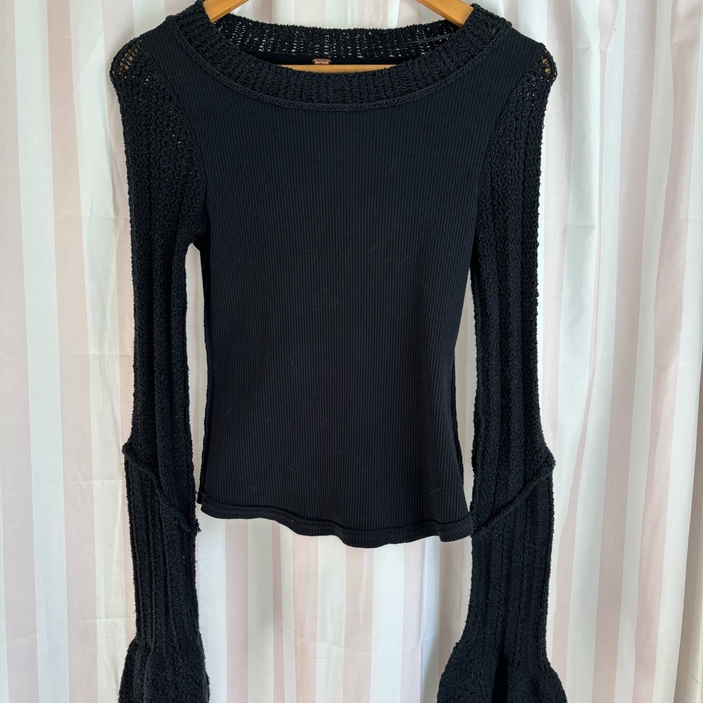 Free People Black Sweater